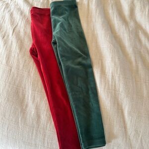 Tea Collection Red and Green Kids Leggings
